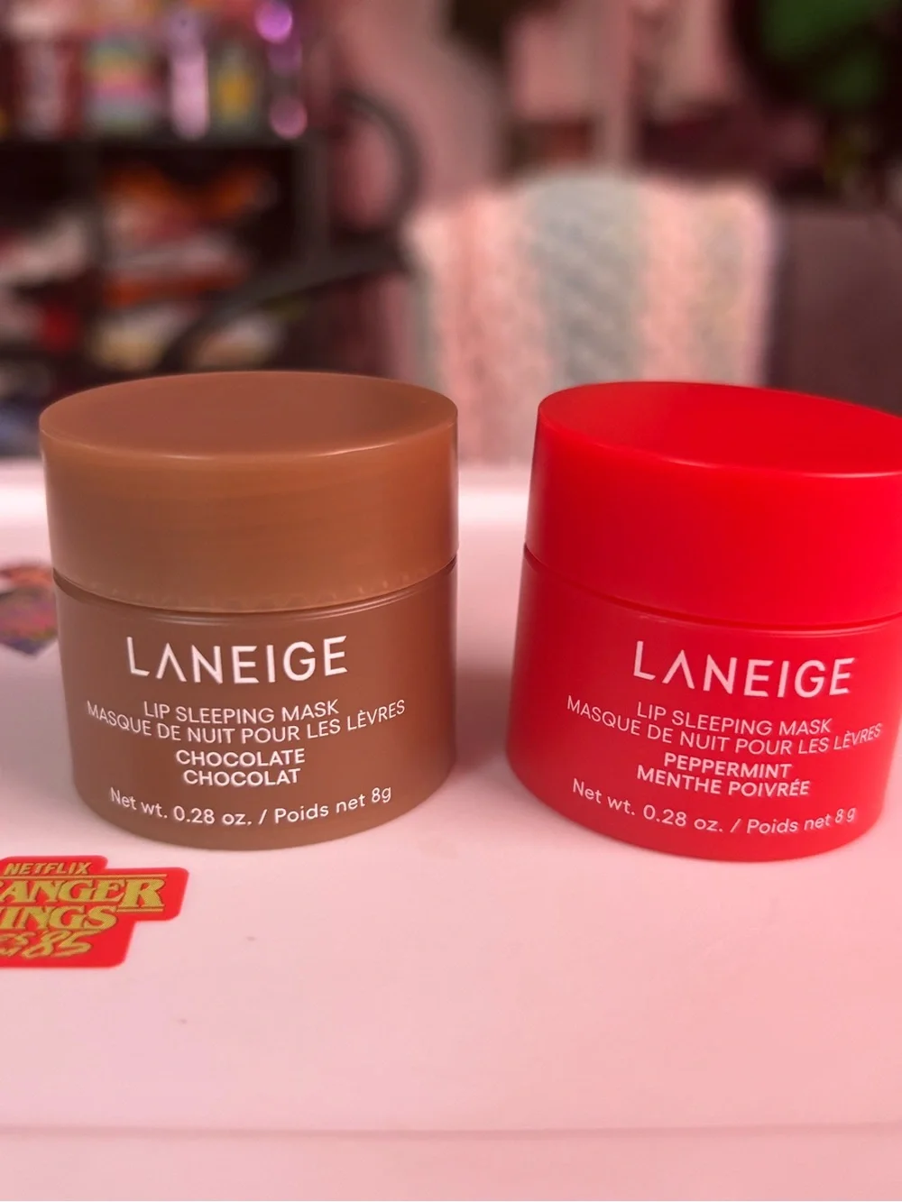 LANEIGE Lip Sleeping Masks in Brown & Red